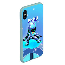 Чехол iPhone XS Max матовый Холодный новогодний PK XD, цвет: 3D-мятный — фото 2