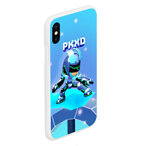 Чехол iPhone XS Max матовый Холодный новогодний PK XD / 3D-Белый – фото 2