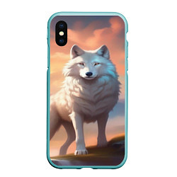 Чехол iPhone XS Max матовый Небесная волчица