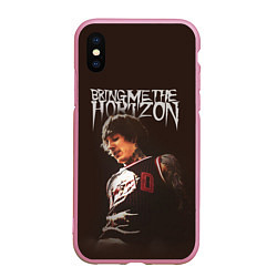 Чехол iPhone XS Max матовый Oli Sykes - Bring Me the Horizon, цвет: 3D-розовый