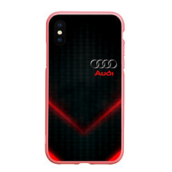 Чехол iPhone XS Max матовый Audi stripes neon, цвет: 3D-баблгам