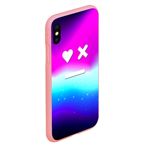 Чехол iPhone XS Max матовый Love death robots neon gradient serial / 3D-Баблгам – фото 2