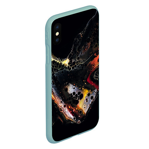 Чехол iPhone XS Max матовый Berco / 3D-Мятный – фото 2