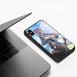 Чехол iPhone XS Max матовый Sousou no Frieren Фрирен, цвет: 3D-черный — фото 2