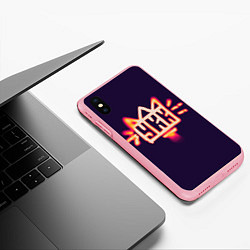 Чехол iPhone XS Max матовый УКК плёнка, цвет: 3D-баблгам — фото 2