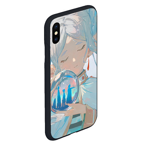 Чехол iPhone XS Max матовый Sousou no Frieren / 3D-Черный – фото 2