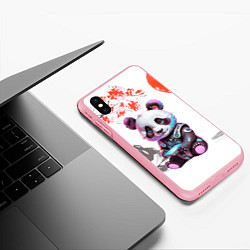 Чехол iPhone XS Max матовый Funny panda - China, цвет: 3D-баблгам — фото 2