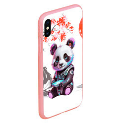 Чехол iPhone XS Max матовый Funny panda - China, цвет: 3D-баблгам — фото 2