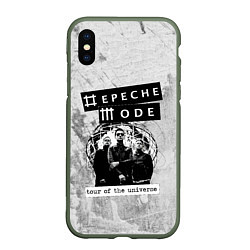 Чехол iPhone XS Max матовый Depeche Mode - Touring the universe группа