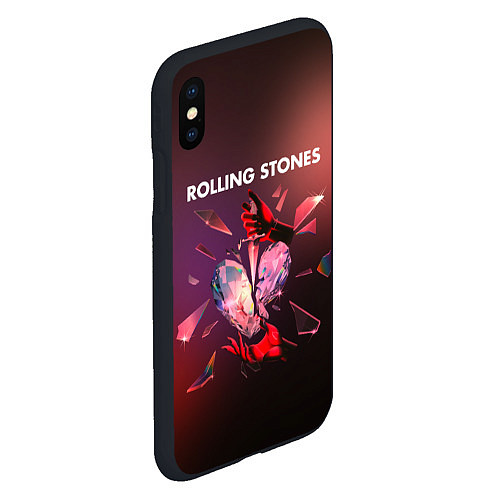 Чехол iPhone XS Max матовый Hackney diamonds - Rolling Stones / 3D-Черный – фото 2