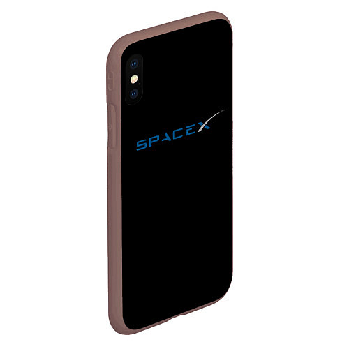 Чехол iPhone XS Max матовый NASA space usa / 3D-Коричневый – фото 2