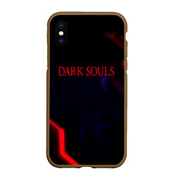 Чехол iPhone XS Max матовый Darksouls geometry cybergame