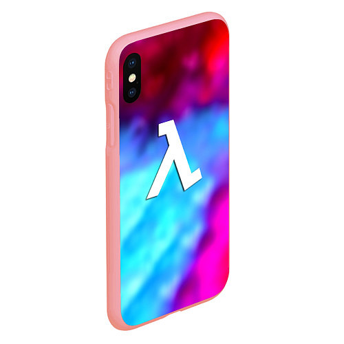 Чехол iPhone XS Max матовый Half-life gradient neon city 17 / 3D-Баблгам – фото 2