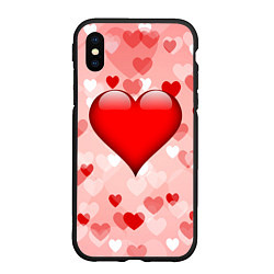 Чехол iPhone XS Max матовый Огромное сердце