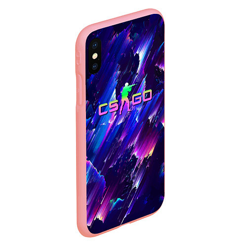 Чехол iPhone XS Max матовый Counter Strike go - neon / 3D-Баблгам – фото 2