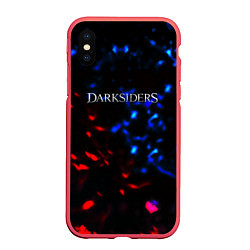 Чехол iPhone XS Max матовый Darksiders space logo