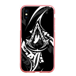 Чехол iPhone XS Max матовый Assassins Creed: Mirage - каллиграфия, цвет: 3D-баблгам