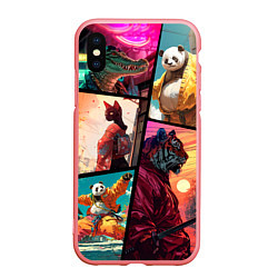 Чехол iPhone XS Max матовый Animal GTA, цвет: 3D-баблгам