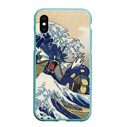 Чехол iPhone XS Max матовый Kanagawa wave - Gyarados