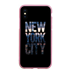 Чехол iPhone XS Max матовый New York City - USA