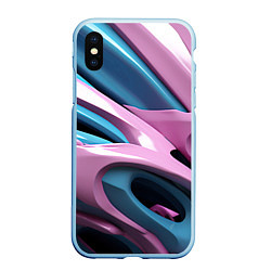 Чехол iPhone XS Max матовый Пластичная абстракция