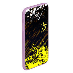 Чехол iPhone XS Max матовый Doom краски, цвет: 3D-сиреневый — фото 2