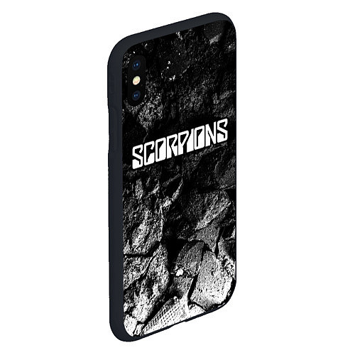 Чехол iPhone XS Max матовый Scorpions black graphite / 3D-Черный – фото 2