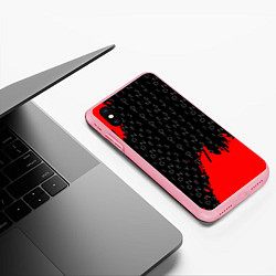 Чехол iPhone XS Max матовый Дестини паттерн шутер краски, цвет: 3D-баблгам — фото 2