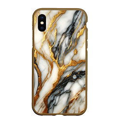 Чехол iPhone XS Max матовый Мрамор - текстура