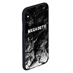 Чехол iPhone XS Max матовый Megadeth black graphite, цвет: 3D-черный — фото 2