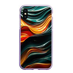 Чехол iPhone XS Max матовый Вязкая объемная текстура