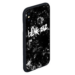 Чехол iPhone XS Max матовый Blink 182 black ice, цвет: 3D-черный — фото 2