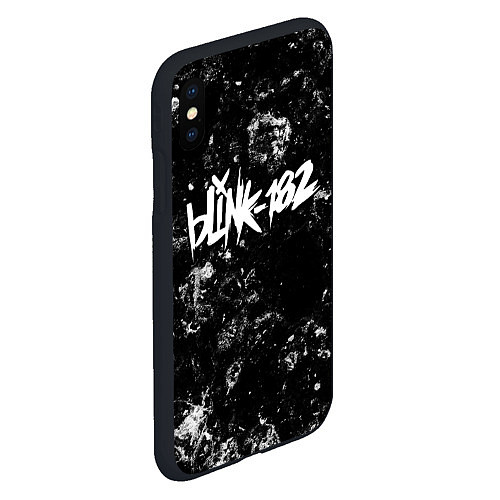 Чехол iPhone XS Max матовый Blink 182 black ice / 3D-Черный – фото 2