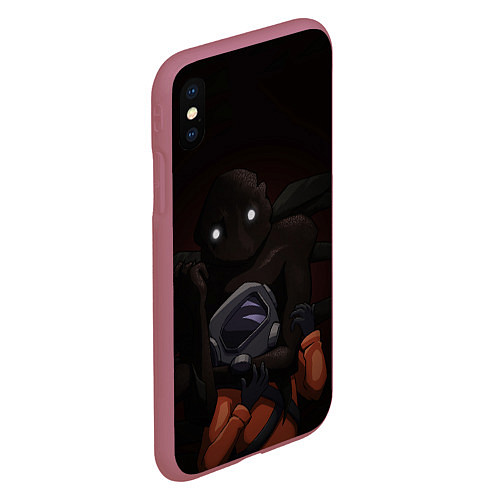 Чехол iPhone XS Max матовый Lethal Company: Bracken / 3D-Малиновый – фото 2