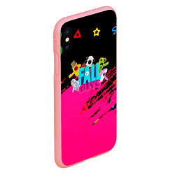 Чехол iPhone XS Max матовый Fall Guys kids color, цвет: 3D-баблгам — фото 2