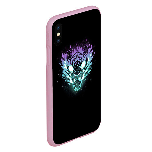 Чехол iPhone XS Max матовый Астральный зверь / 3D-Розовый – фото 2