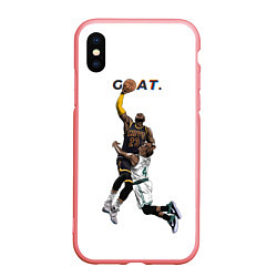 Чехол iPhone XS Max матовый Goat 23 - LeBron James, цвет: 3D-баблгам