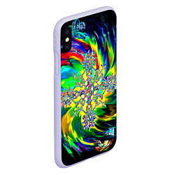 Чехол iPhone XS Max матовый Став обнуление негатива, цвет: 3D-светло-сиреневый — фото 2