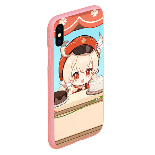 Чехол iPhone XS Max матовый Genshin Impact Кли cute chibi / 3D-Баблгам – фото 2