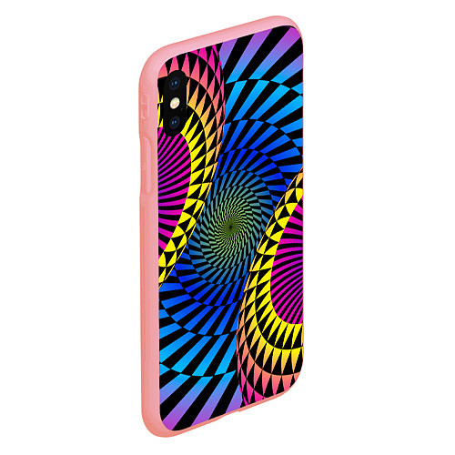 Чехол iPhone XS Max матовый Абстрактный узор / 3D-Баблгам – фото 2