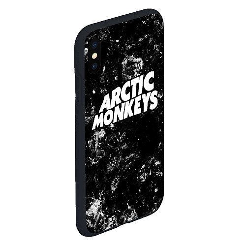 Чехол iPhone XS Max матовый Arctic Monkeys black ice / 3D-Черный – фото 2