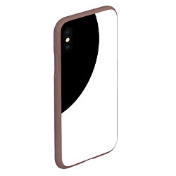 Чехол iPhone XS Max матовый Затмение, цвет: 3D-коричневый — фото 2