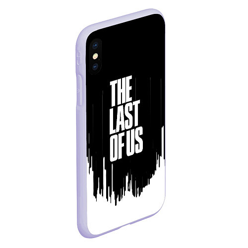 Чехол iPhone XS Max матовый The last of us текстура / 3D-Светло-сиреневый – фото 2