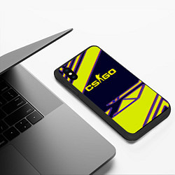 Чехол iPhone XS Max матовый Кс го спорт геометрия, цвет: 3D-черный — фото 2