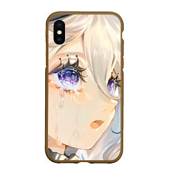 Чехол iPhone XS Max матовый Genshin Impact Furina cry tears