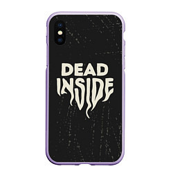 Чехол iPhone XS Max матовый Dead inside арт