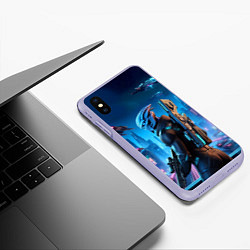 Чехол iPhone XS Max матовый Mass Effect - ai art, цвет: 3D-светло-сиреневый — фото 2