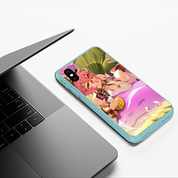 Чехол iPhone XS Max матовый Genshin Impact Дори Сангема-бай, цвет: 3D-мятный — фото 2
