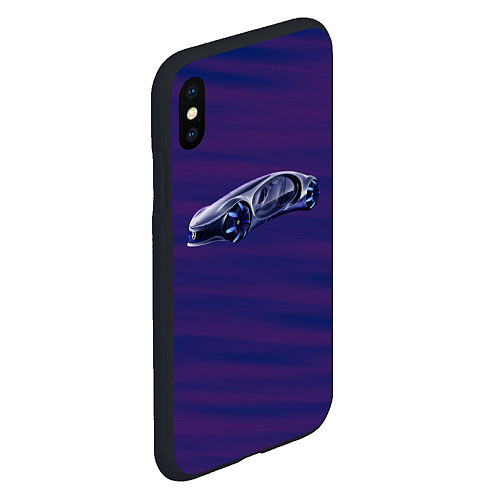 Чехол iPhone XS Max матовый Mercedes-Benz Vision AVTR / 3D-Черный – фото 2