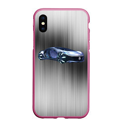 Чехол iPhone XS Max матовый Mercedes-benz AVTR, цвет: 3D-малиновый